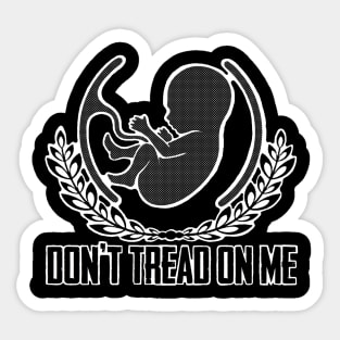 Gadsden Flag Pro Life Baby Sticker